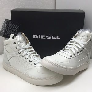 NWT - Diesel S-Spark Mid Top Leather Sneakers